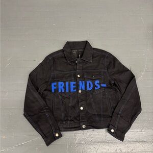 VLONE Black Jacket with Blue Accents